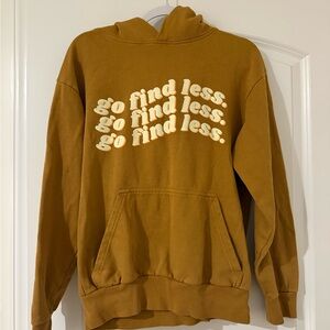 Women's Tan Hoodie with Graphic Print